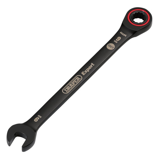 Draper 9mm Ratcheting Spanner 8241MM/BK - 03880