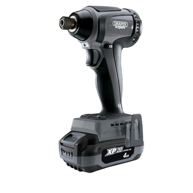 Draper Expert 98964 20V 2x2Ah Batteries 200Nm Brushless Impact Driver In Case