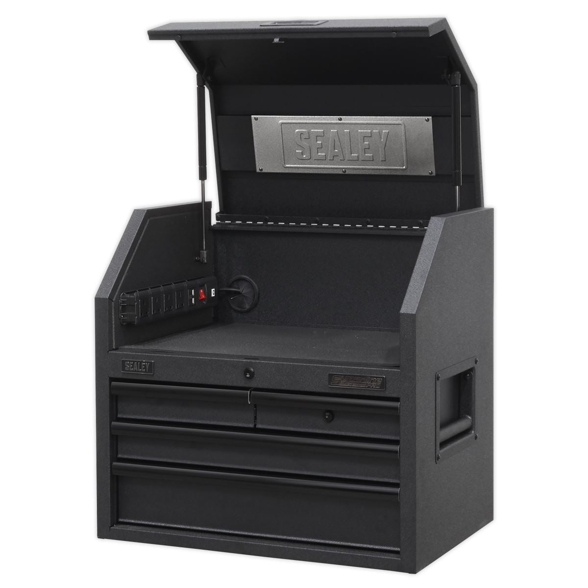 Sealey Topchest 4 Drawer 660mm Soft Close Drawers & Power Strip AP2704BE