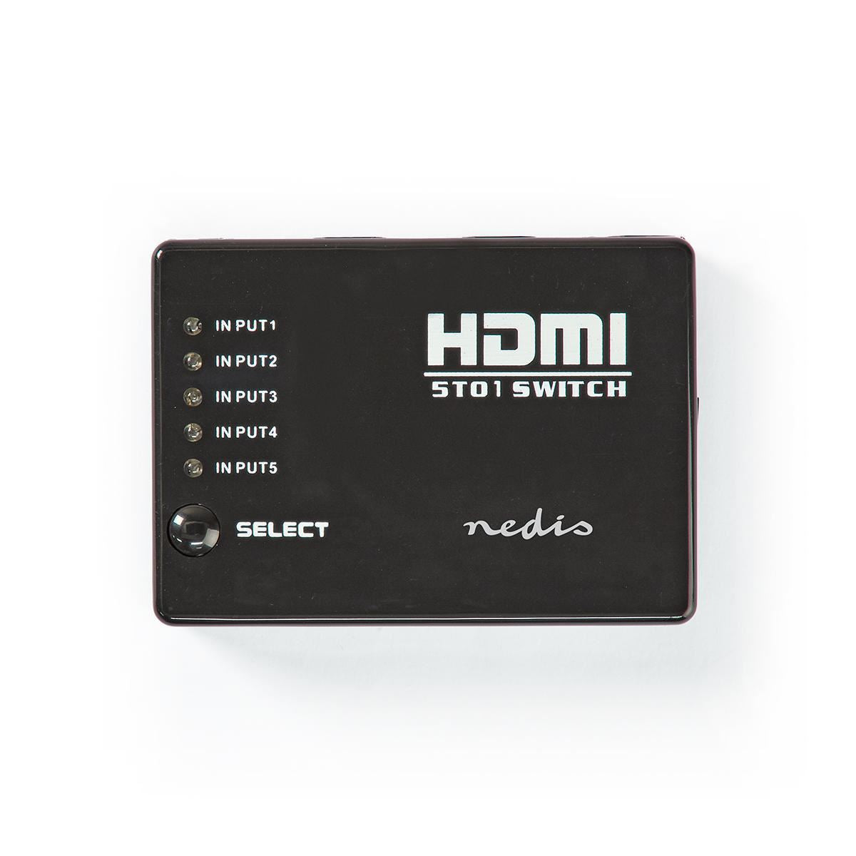 Nedis HDMI Switch 5-Port 4x HDMI Input 1x HDMI Output 1080p 3.4 Gbps Black - VSWI3455BK