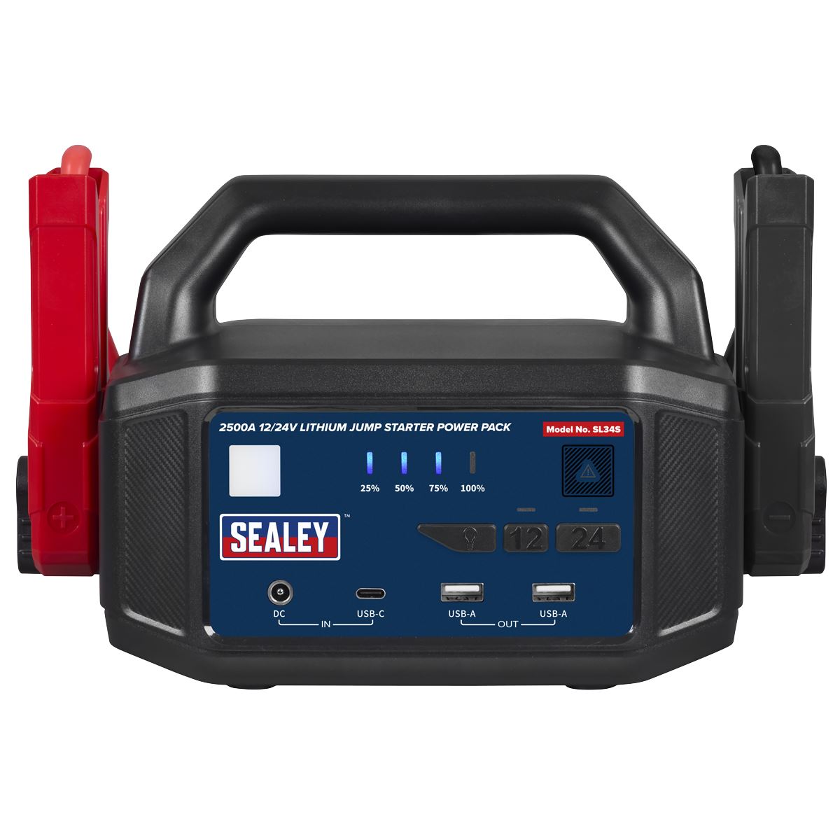 Sealey 2500A 12/24V Lithium Jump Starter Power Pack SL34S