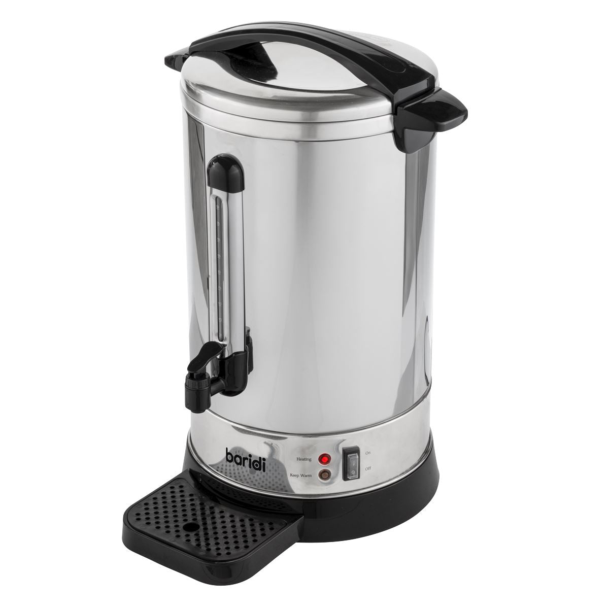 Baridi Hot Water Boiler, Tea Urn, 20L Capacity, Stainless Steel DH270