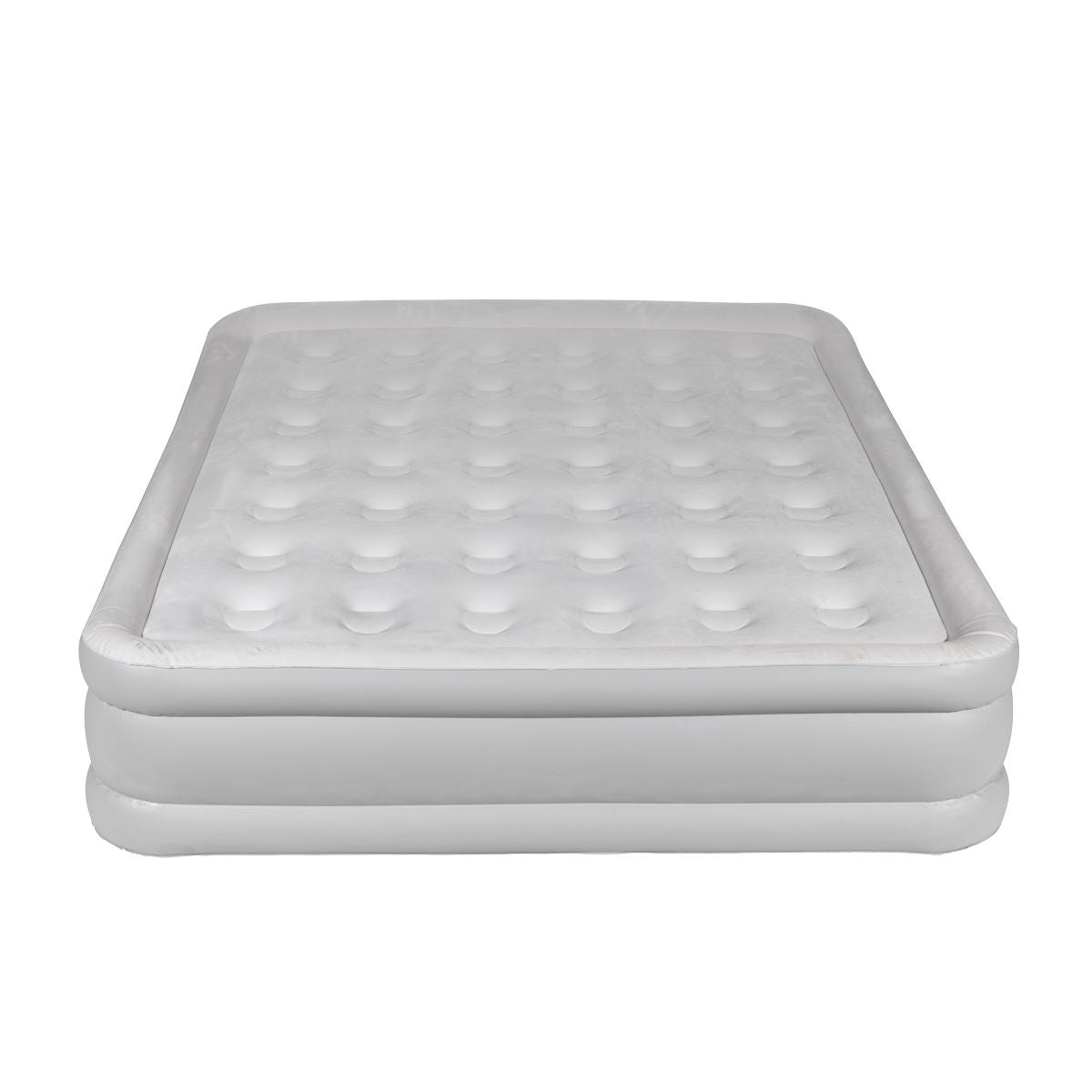 Sealey Dellonda, Queen, Inflatable High Raised Flocked Air Bed, with Removable Rapid-Air Electric Pump, Carry Bag, Self Inflation/Deflation and Coil Beam Construction, For Home and Camping, 203x157x47cm, DL145 DL145