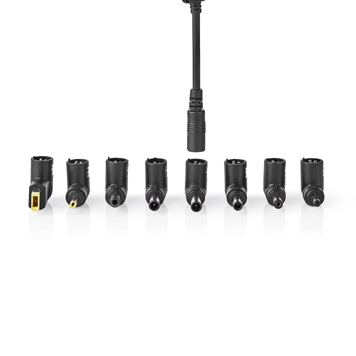 Nedis Notebook Adapter Universal 8 Connectors 65W Output 15V to 20V/4 A (Max.) - NBAU6501FBK