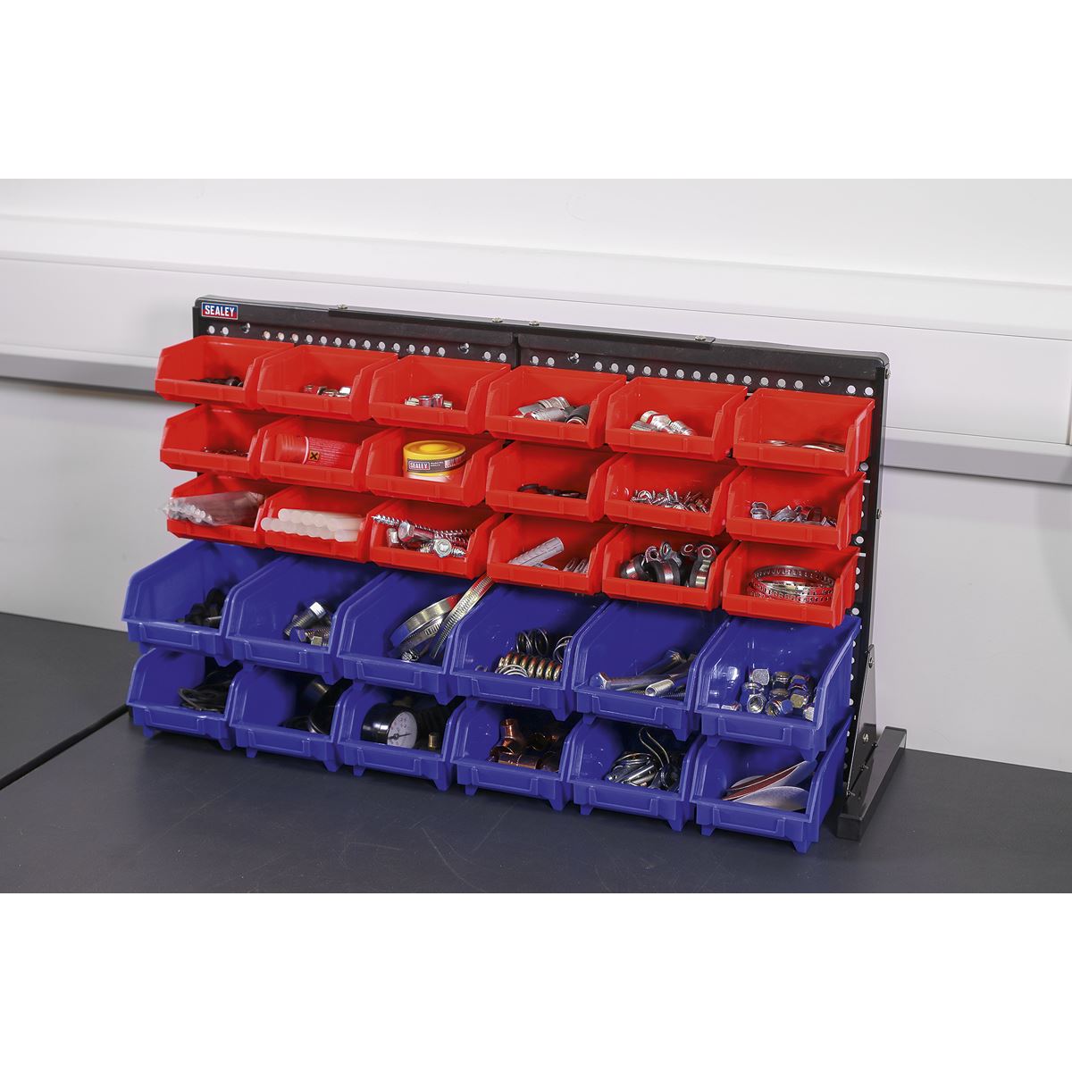 Sealey Bin Storage System Bench Mounting 30 Bins TPS1218