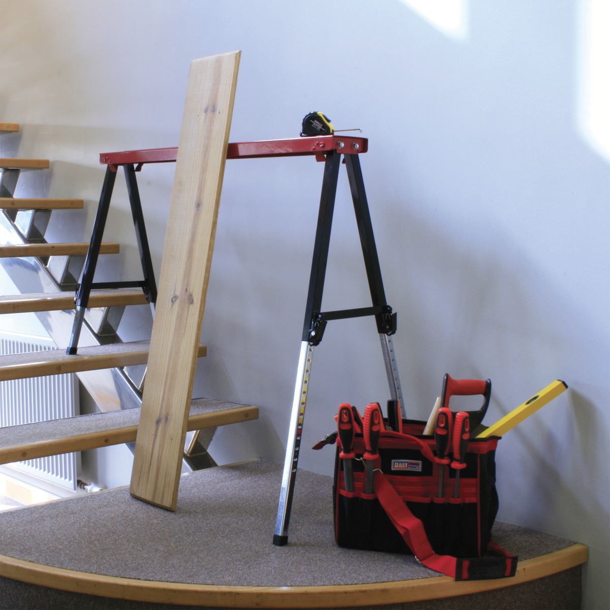 Sealey Fold Down Trestle with Adjustable Legs - Pair FTAL12