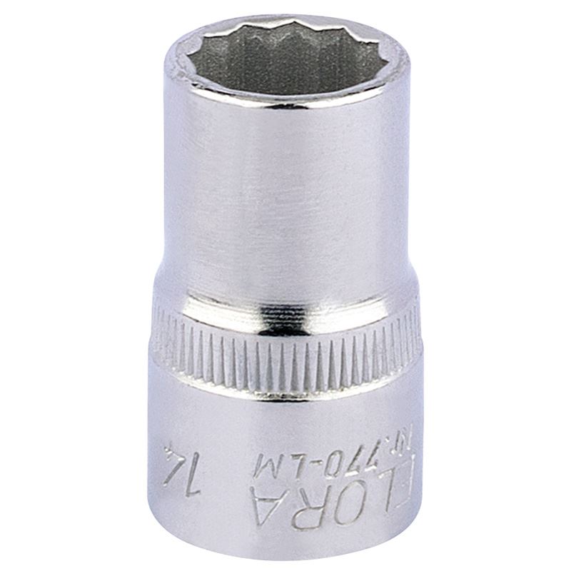14mm - 1/2" Square Drive Bi-Hexagon (12 Point) Socket - Draper Elora 24591