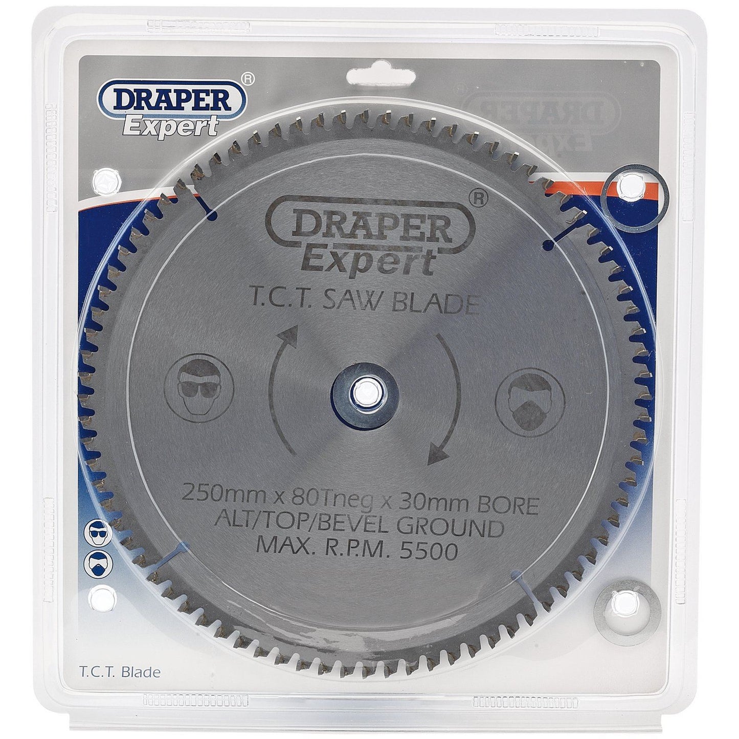 Draper Circular TCT Saw Blade 250mm x 30mm 25mm 20mm 16mm 80T 80 Tooth Neg 09490
