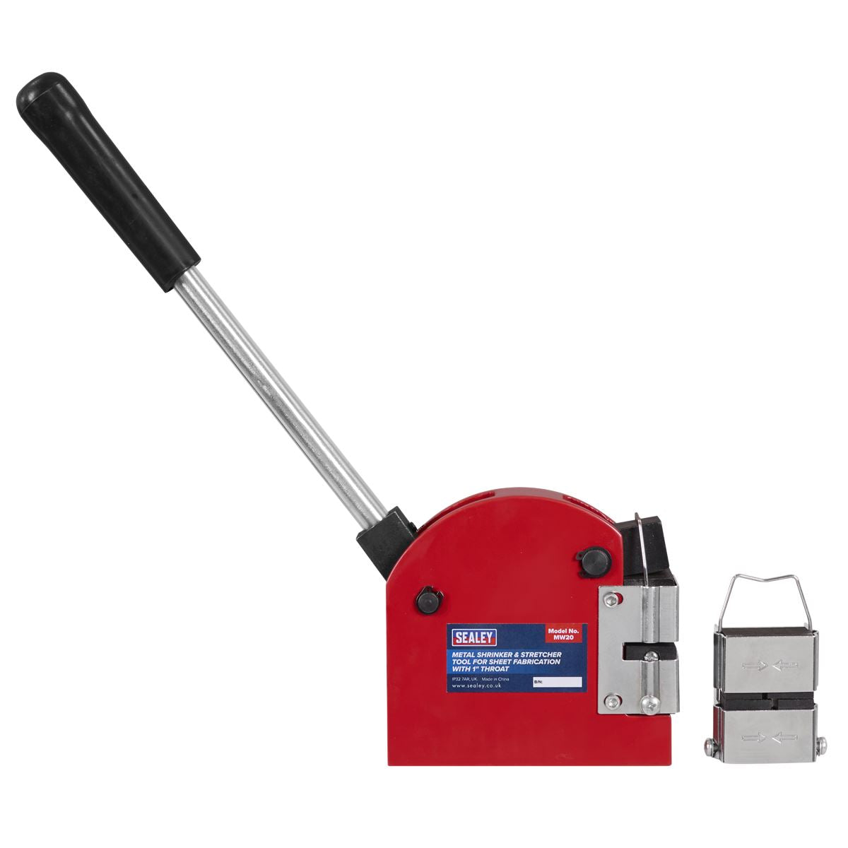 Sealey Metal Shrinker & Stretcher Tool for Sheet Fabrication with 1" Throat MW20