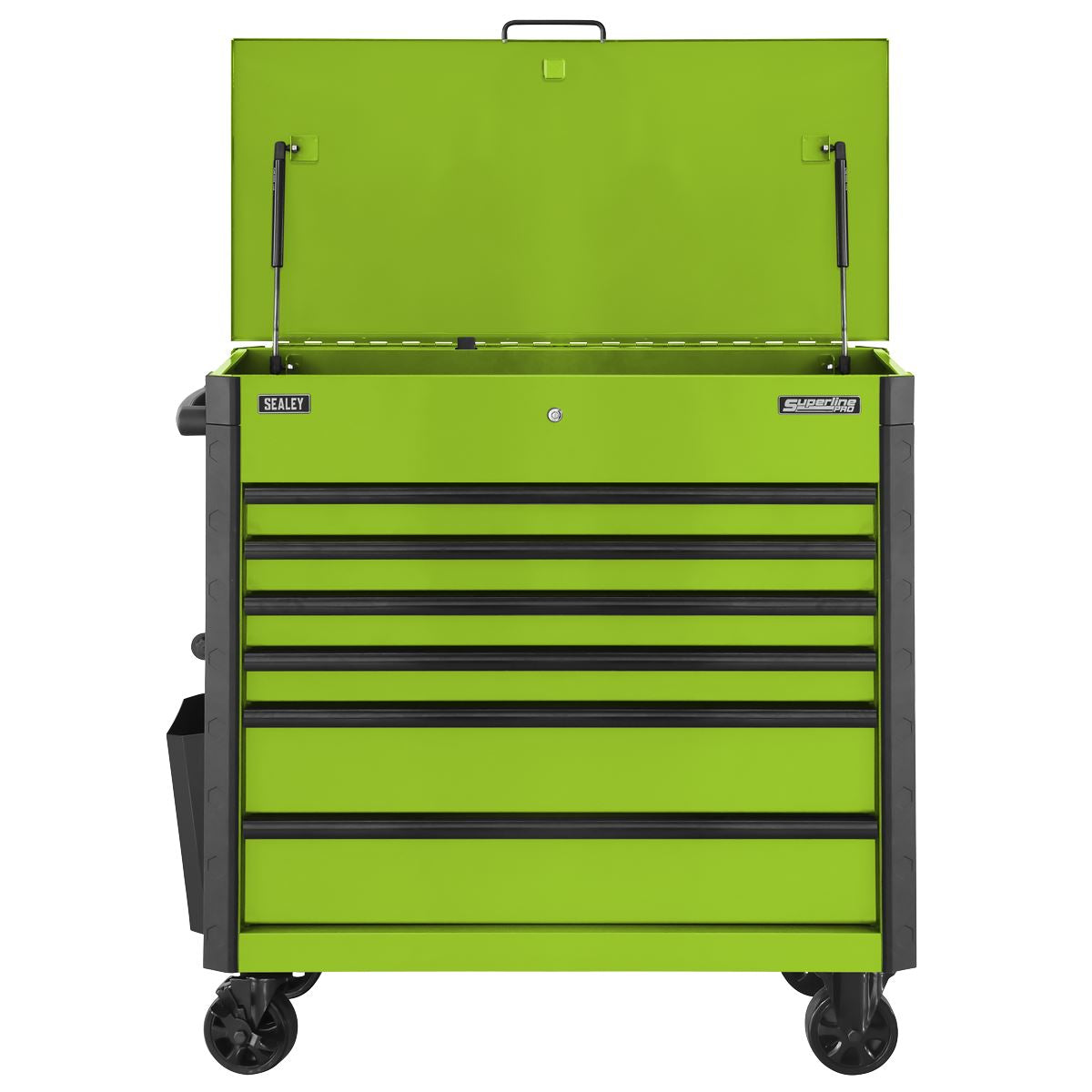 Sealey Superline Pro Tool Trolley 6 Drawer with Ball Bearing Slides - Green AP366HV