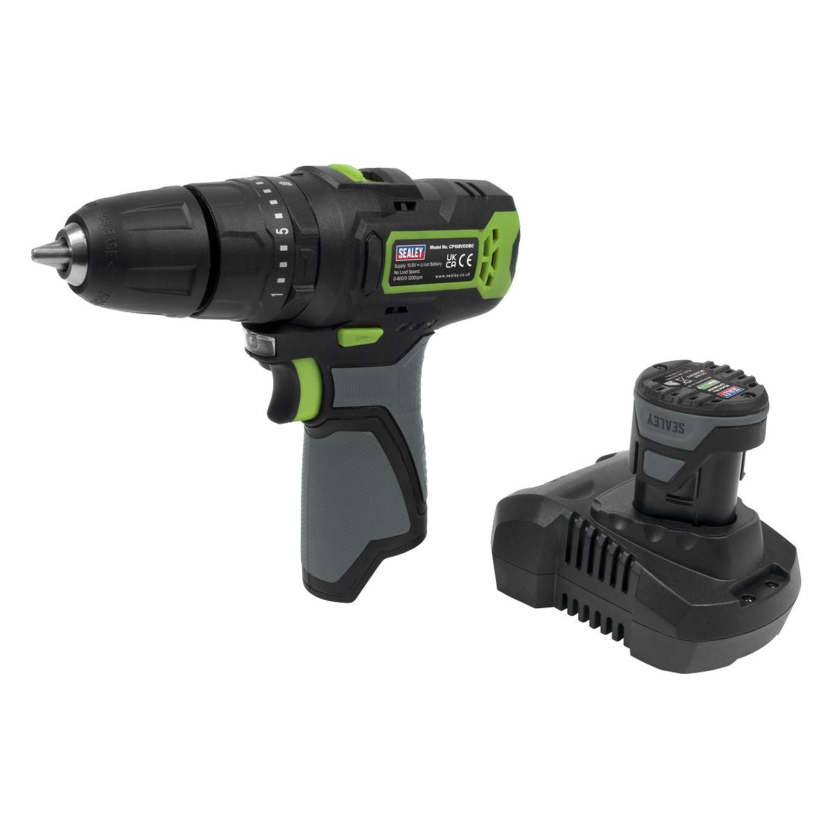 Sealey Cordless Hammer Drill/Driver 10mm 10.8V - Body Only CP108VDDBO