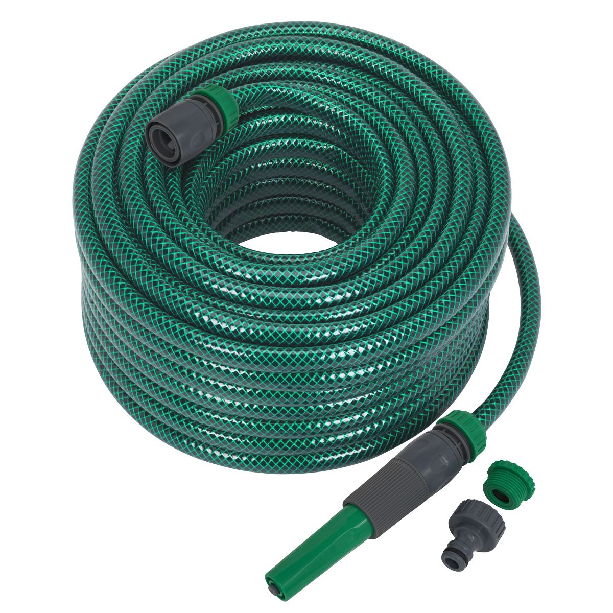 Sealey Water Hose 30m with Fittings GH30R