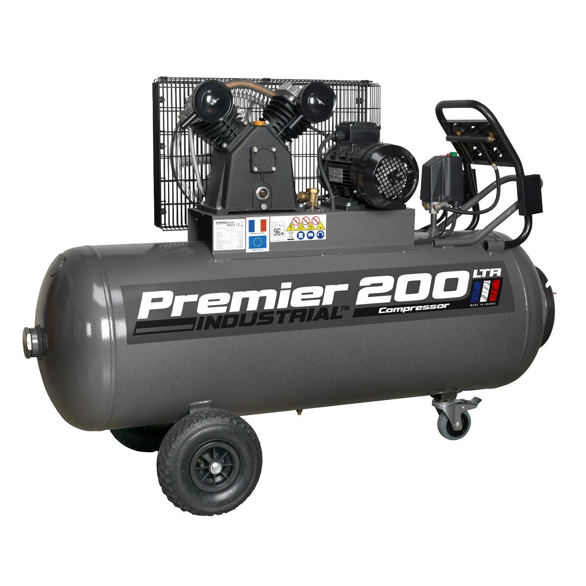 Sealey Air Compressor 200L Belt Drive 3hp 415V 3ph SAC3203B3PH