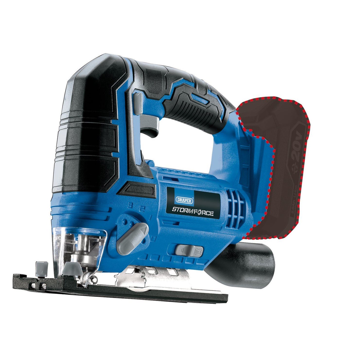 Draper Storm Force 20V Jigsaw (Sold Bare) - 89477
