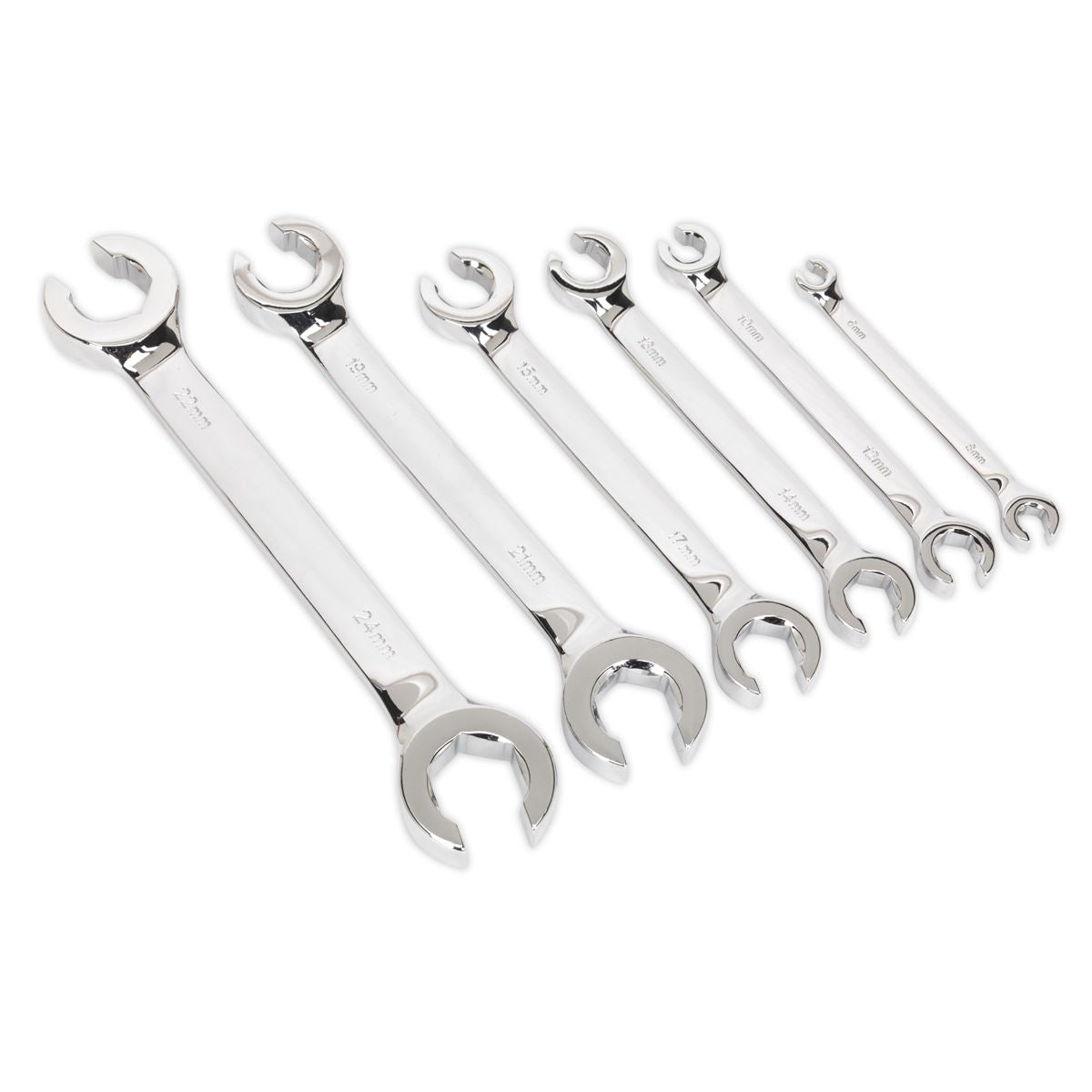Sealey Flare Nut Spanner Set 6pc Metric S0767