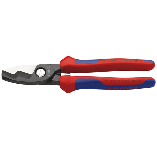 KNIPEX 95 12 200 SB Cable Shears with Twin Cutting Edge, 200mm