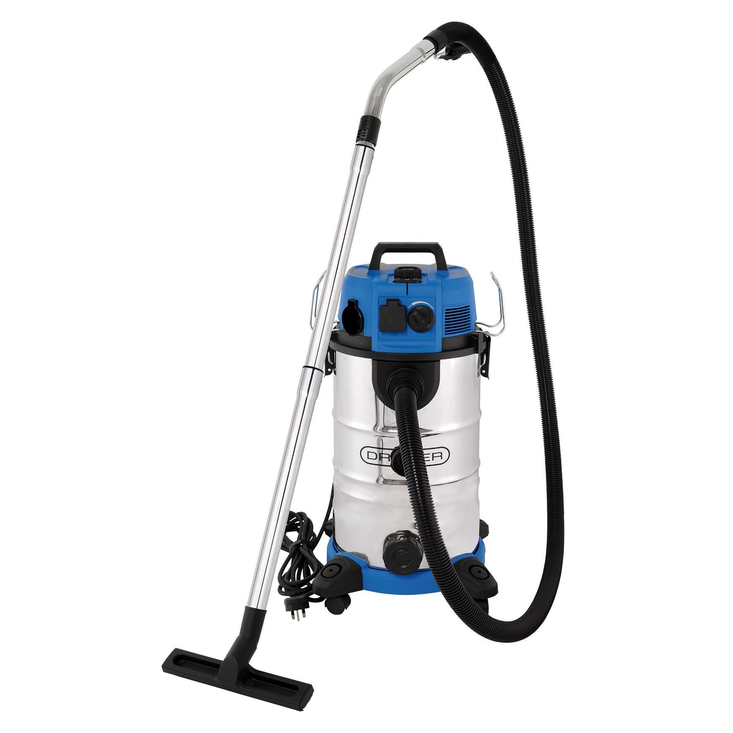Draper 230V M-Class Dust Extractor, Wet and Dry Vacuum Cleaner with Power Take-Off, 35L, 1500W