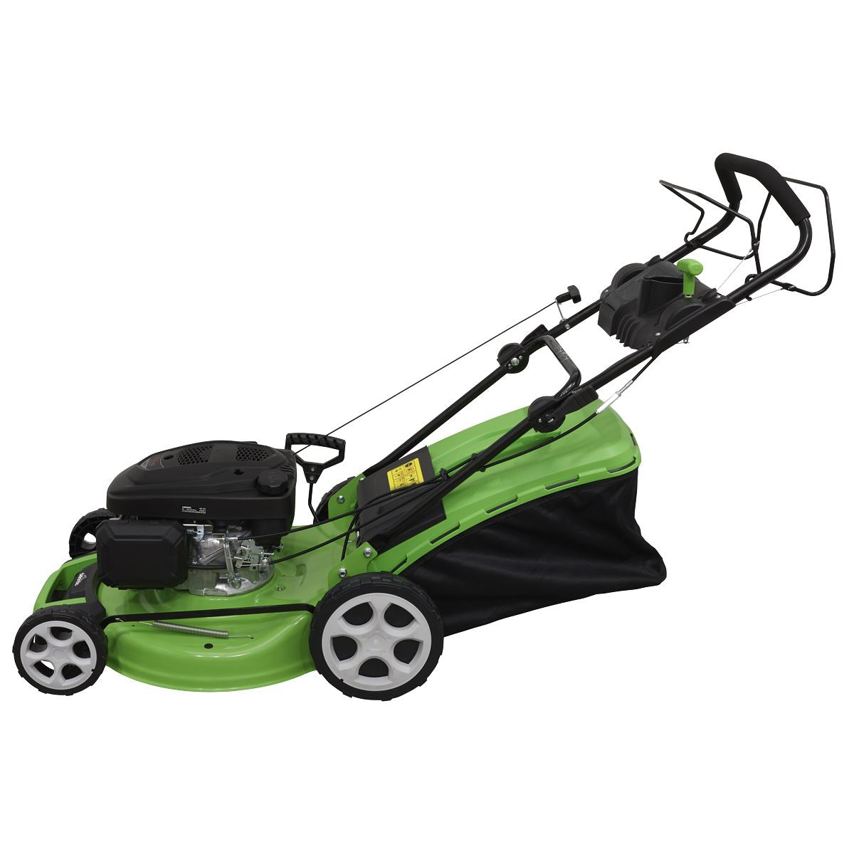 Dellonda Self Propelled Petrol Lawnmower Grass Cutter with Height Adjustment & Grass Bag 171cc 20"/51cm 4-Stroke Engine DG102