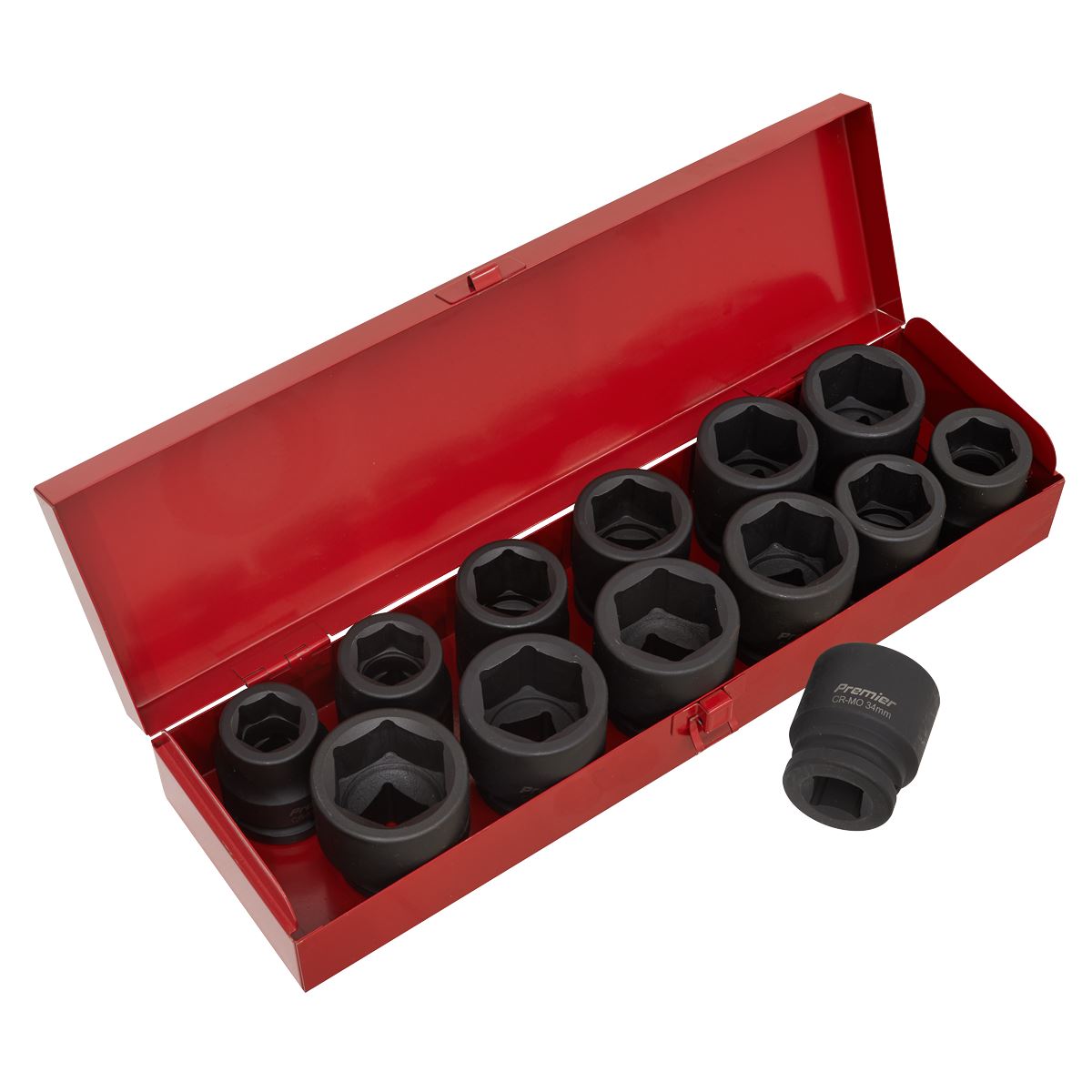 Sealey Impact Socket Set 13pc 3/4"Sq Drive Metric/Imperial AK686