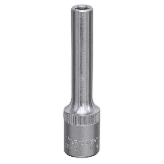 Sealey WallDrive Socket 4mm Deep 1/4"Sq Drive S1404D