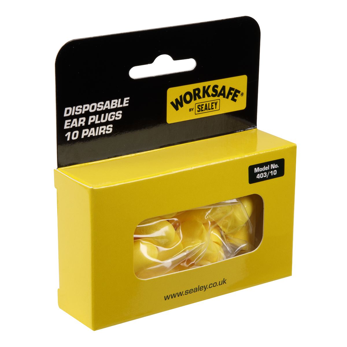 Sealey Ear Plugs Disposable - 10 Pairs 403/10