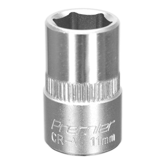 Sealey WallDrive Socket 11mm 3/8"Sq Drive S3811