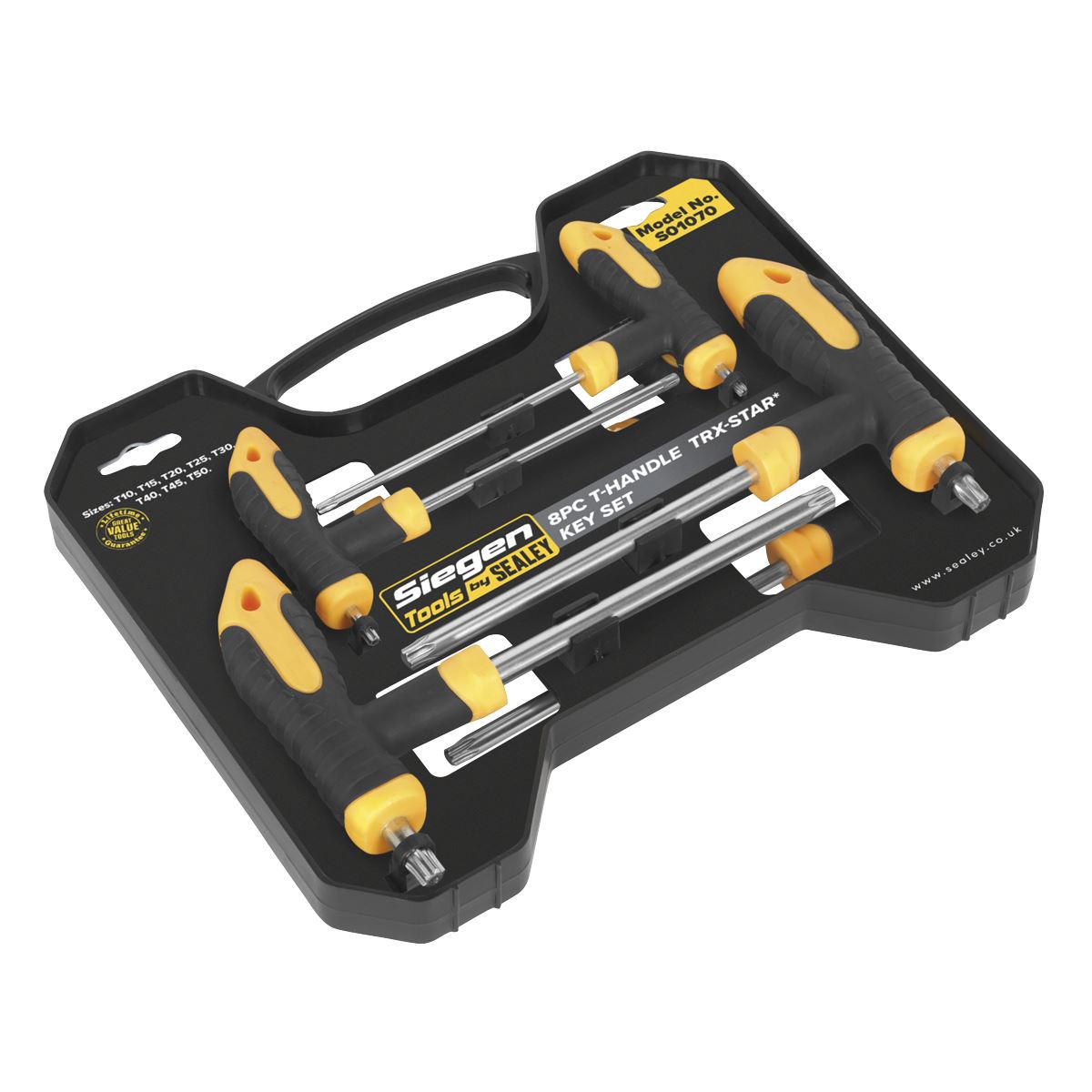 Sealey T-Handle TRX-Star* Key Set 8pc S01070