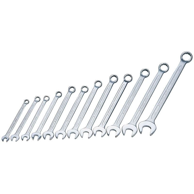 Elora 03090 205 S12M 12 Piece Long Metric Combination Spanner Set
