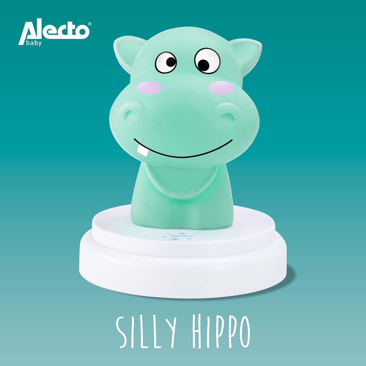 Alecto SILLY HIPPO LED night light hippo blue