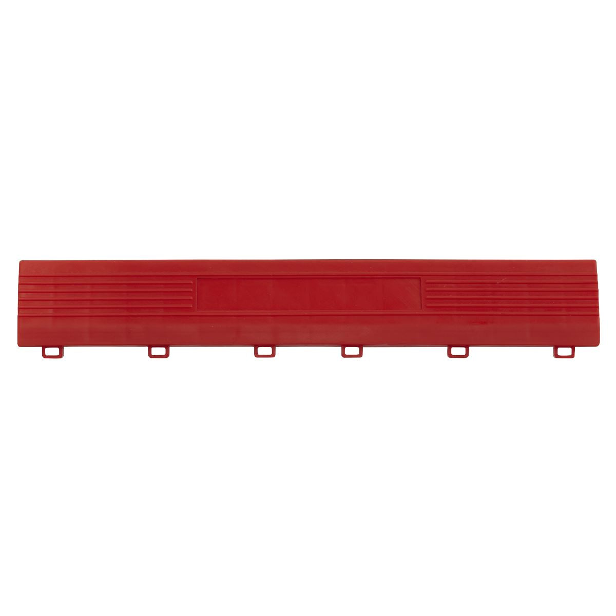 Sealey Polypropylene Floor Tile Edge 400x60mm Red Female-Pack of 6 FT3ERF