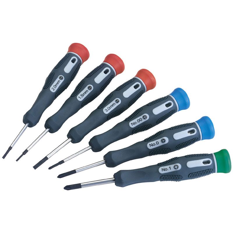 Draper Precision Screwdriver Set Expert Quality Soft Grip 6pc in Case 78924