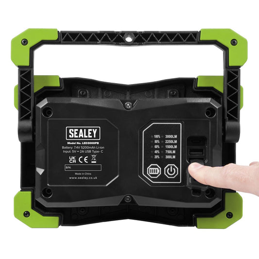 Sealey 30W COB LED Portable Floodlight and Power Bank LED3000PB