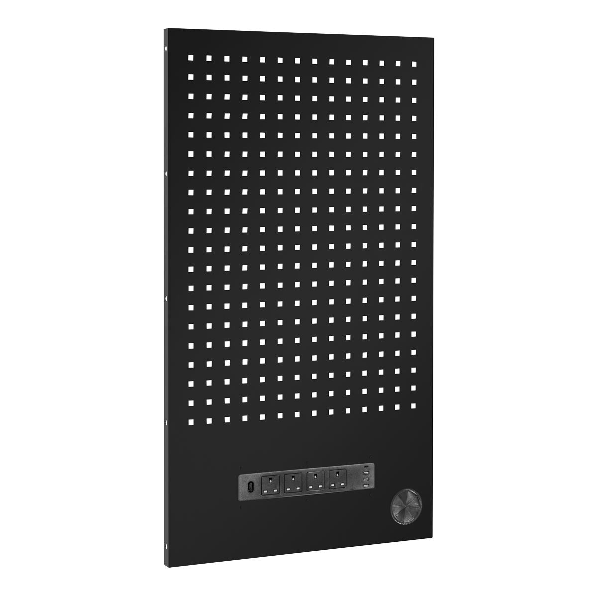 Sealey Superline Black Edition Modular Back Panel with Power Bar 600mm APMS3BEBP