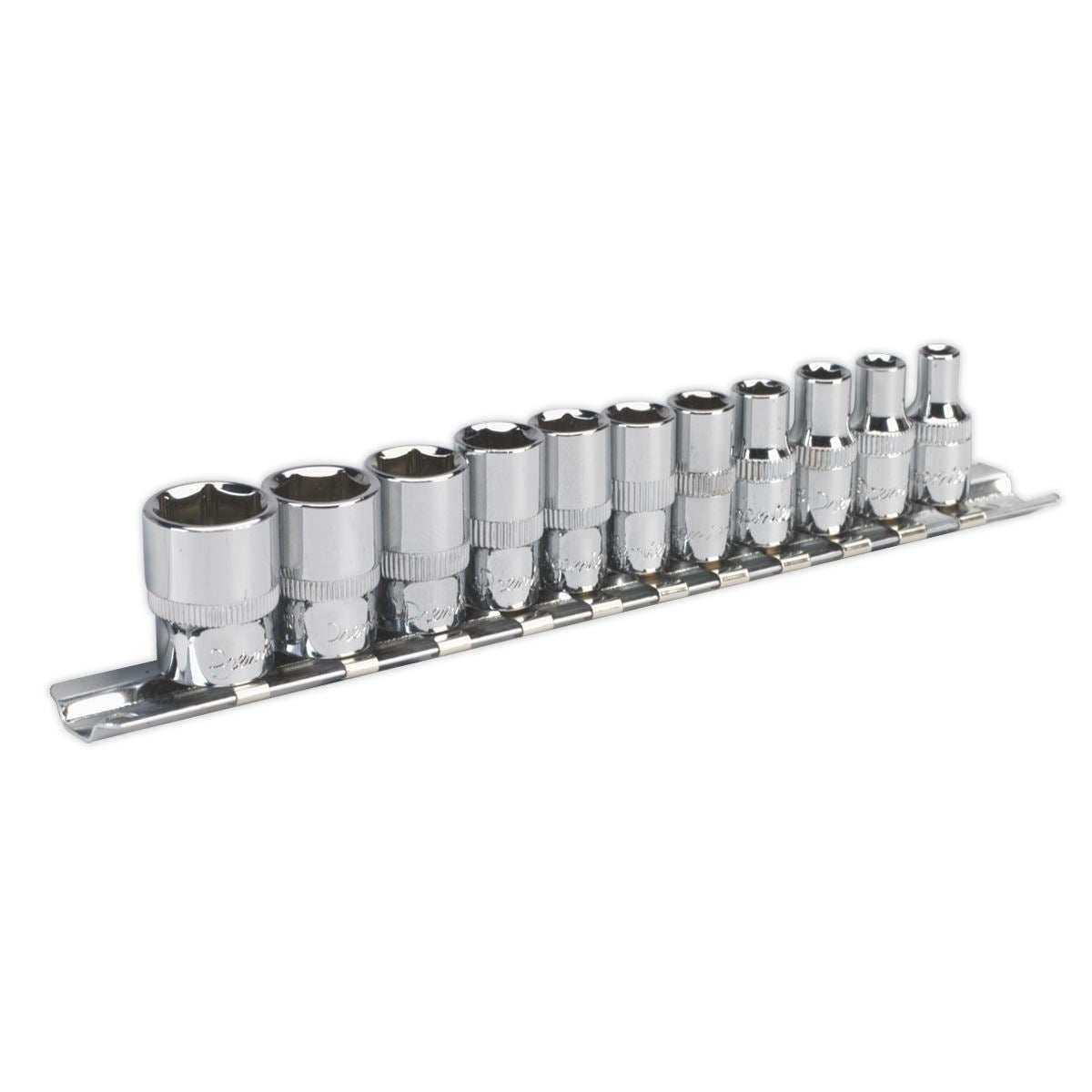 Sealey Socket Set 11pc 1/4"Sq Drive WallDrive Imperial AK2670