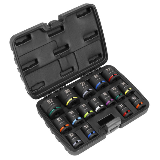 Sealey Impact Socket Set 16pc 1/2 Sq Drive AK5625M