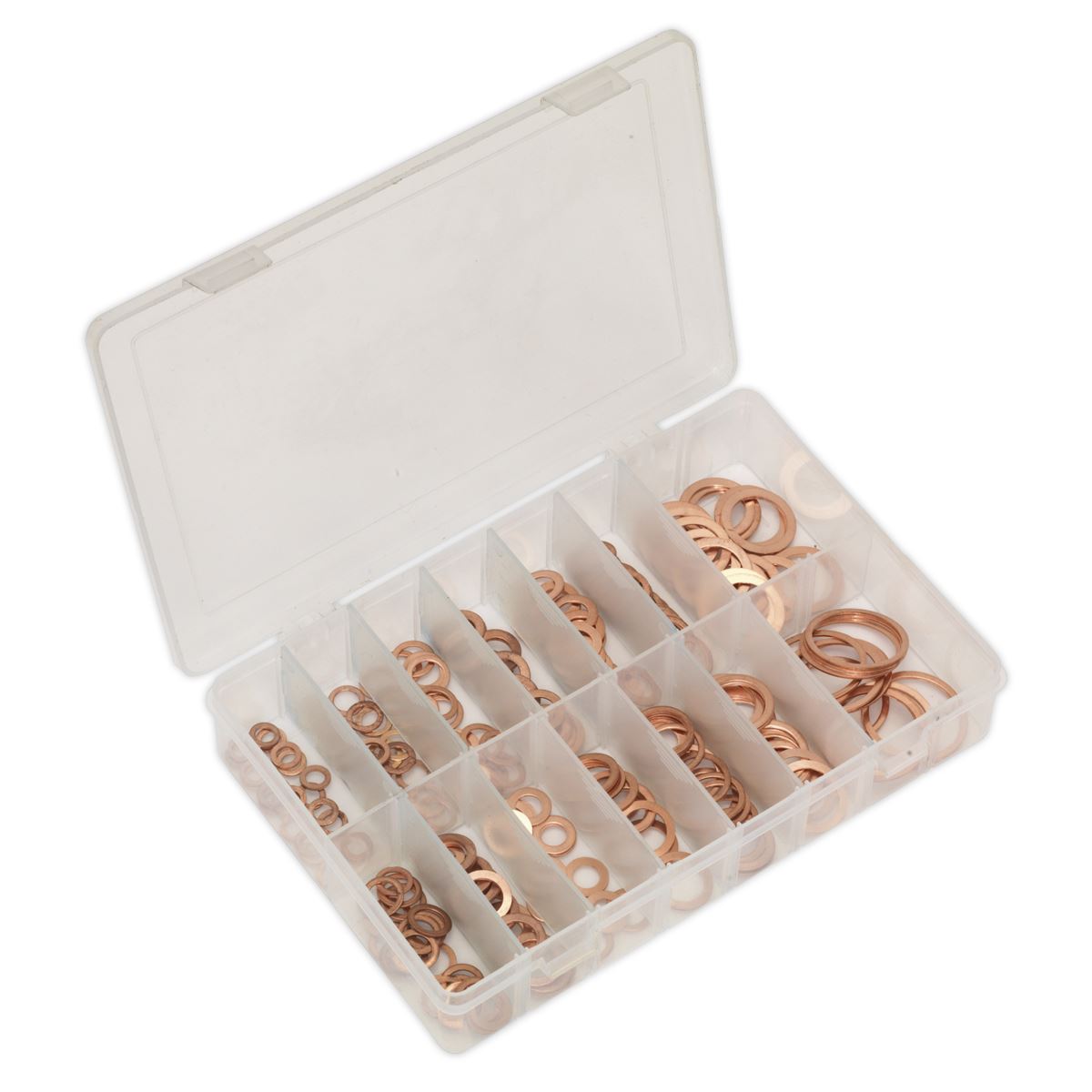 Sealey Copper Sealing Washer Assortment 250pc - Metric AB020CW