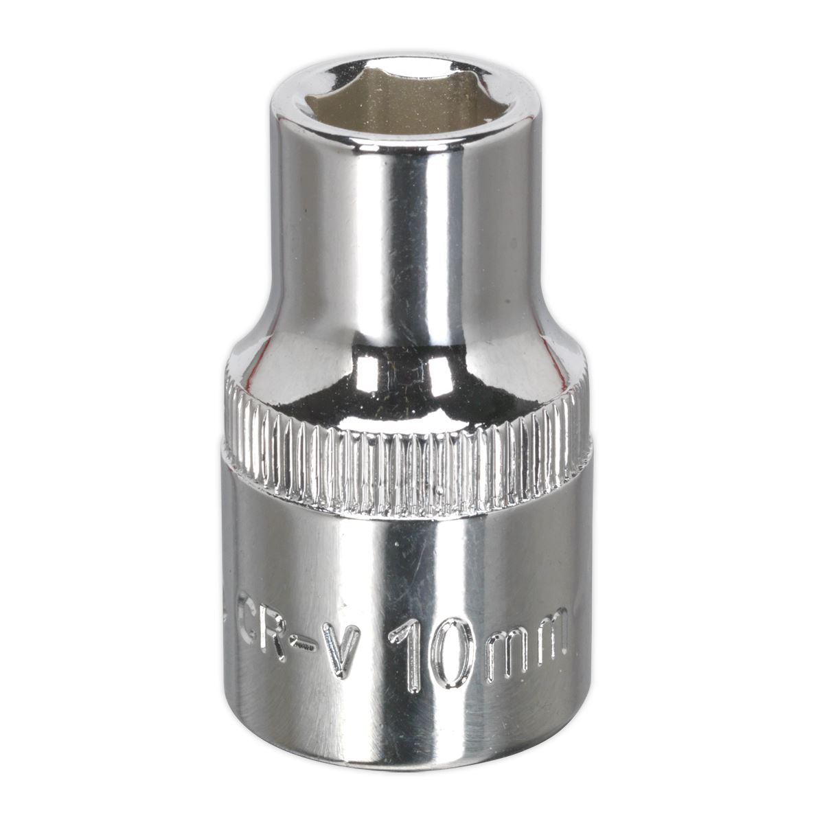 Sealey WallDrive Socket 10mm 1/2"Sq Drive Fully Polished SP1210