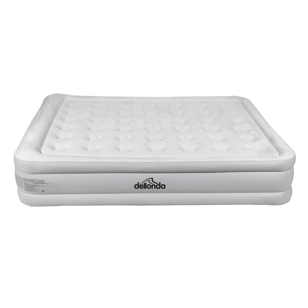 Sealey Dellonda, Queen, Inflatable High Raised Flocked Air Bed, with Removable Rapid-Air Electric Pump, Carry Bag, Self Inflation/Deflation and Coil Beam Construction, For Home and Camping, 203x157x47cm, DL145 DL145