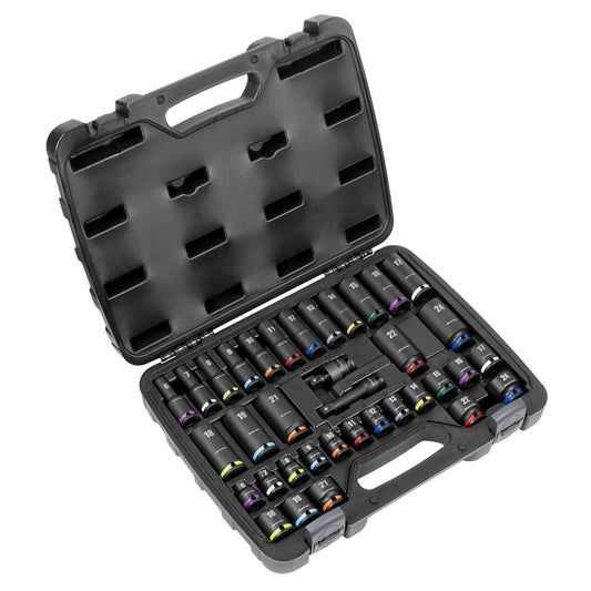 Sealey Impact Socket Set 3/8"Sq Drive 36pc AK5633M