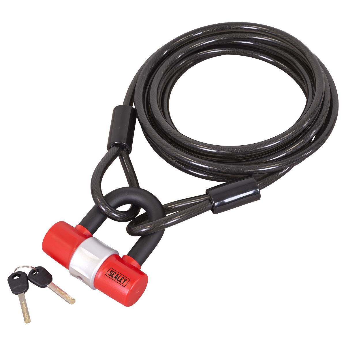 Sealey Motorcycle Cable Lock 5m SHGCL5