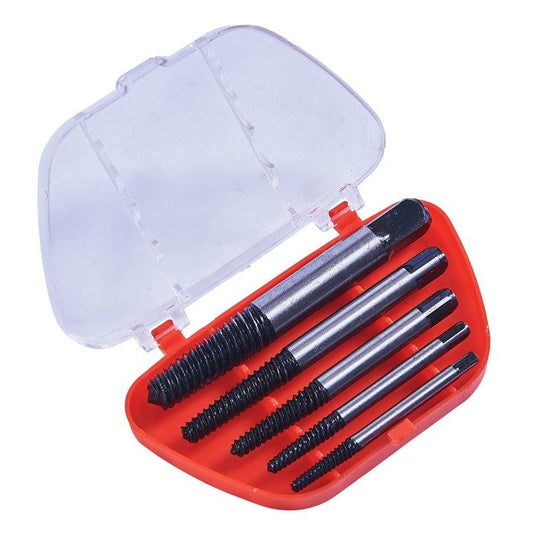 Amtech 5 Piece Screw Extractor Set & Storage Case Garage Site Workshop DIY - S0900