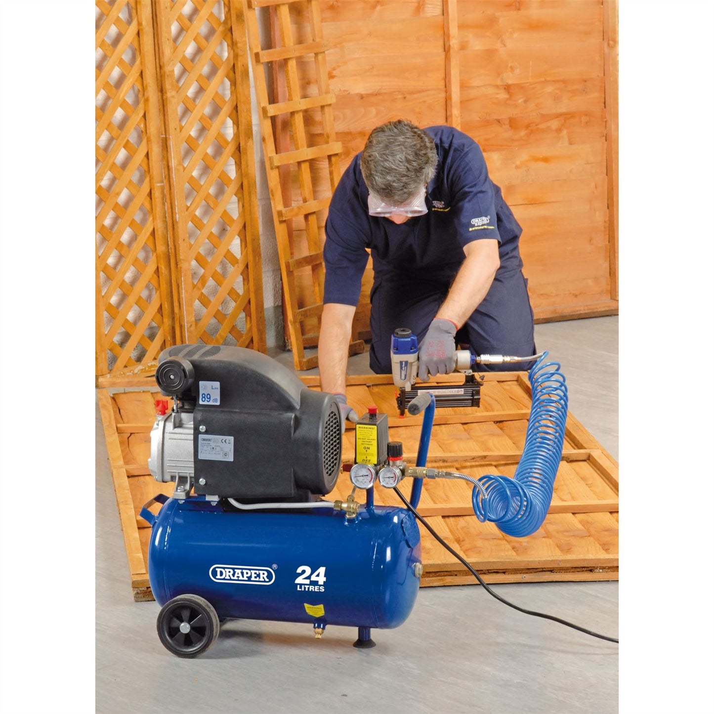 Draper Air Compressor, 24L, 1.5kW DA25/207 - 24980