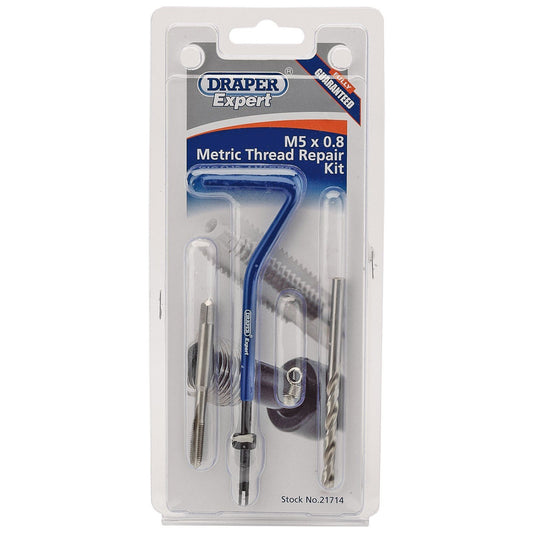 Expert M5 X 0.8 Metric Thread Repair Kit Draper 21714