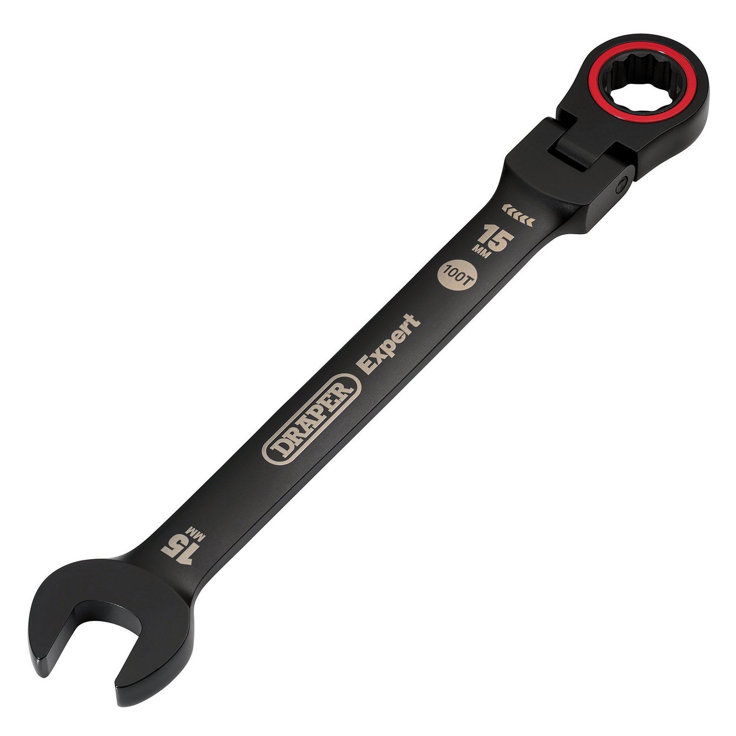 Draper 15mm Flex Head Ratchet Spanner 8241FMM/BK - 03922