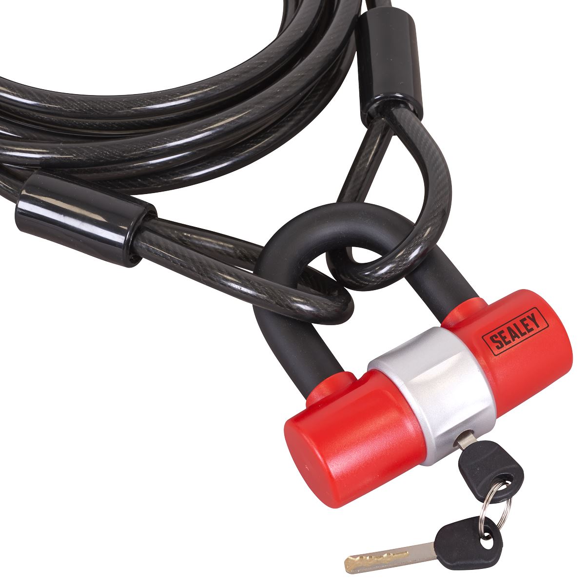 Sealey Motorcycle Cable Lock 5m SHGCL5