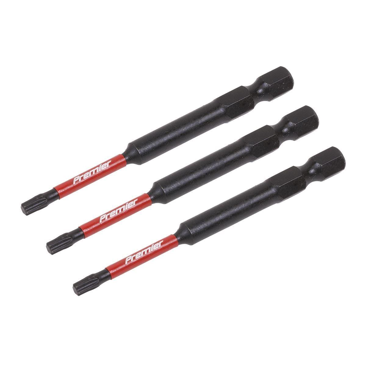 Sealey Premier TRX-Star* T15 Impact Power Tool Bits 75mm - 3pc AK8266