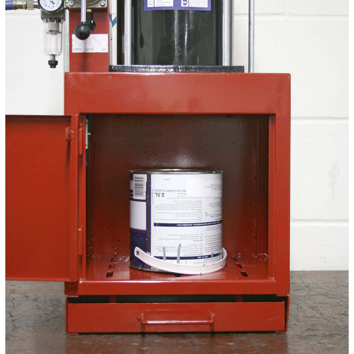 Sealey Pneumatic Paint Can Crusher 2.2 tonne HCC08