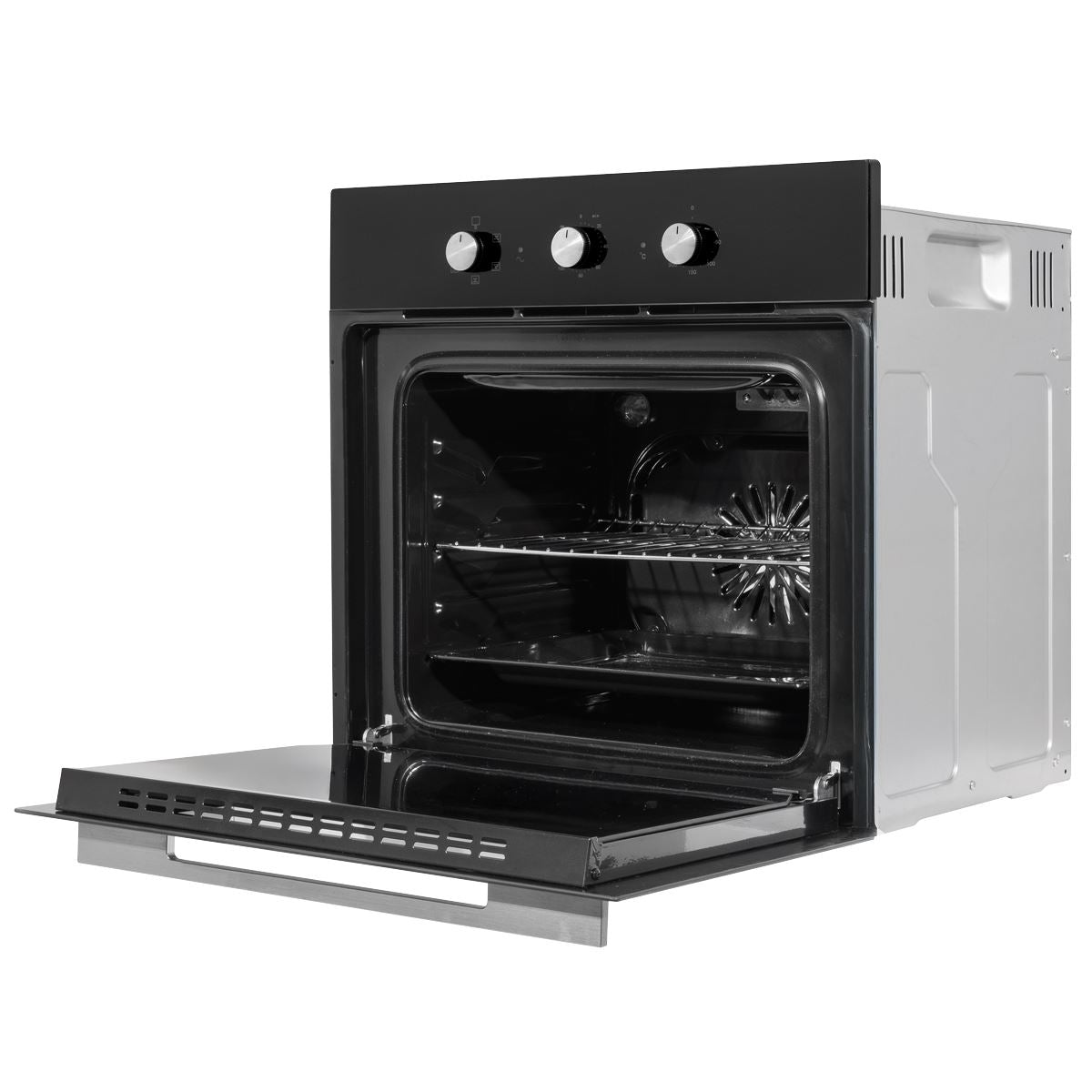 Baridi Built-In 5-Function Fan Assisted Oven with Timer 60cm, 55L Capacity - Black DH110