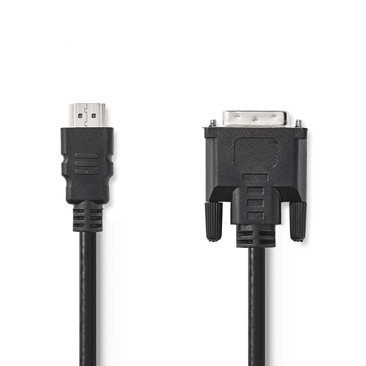 Nedis HDMI to DVI Cable HDMI Connector to DVI-D 24+1-Pin Male 10m Black