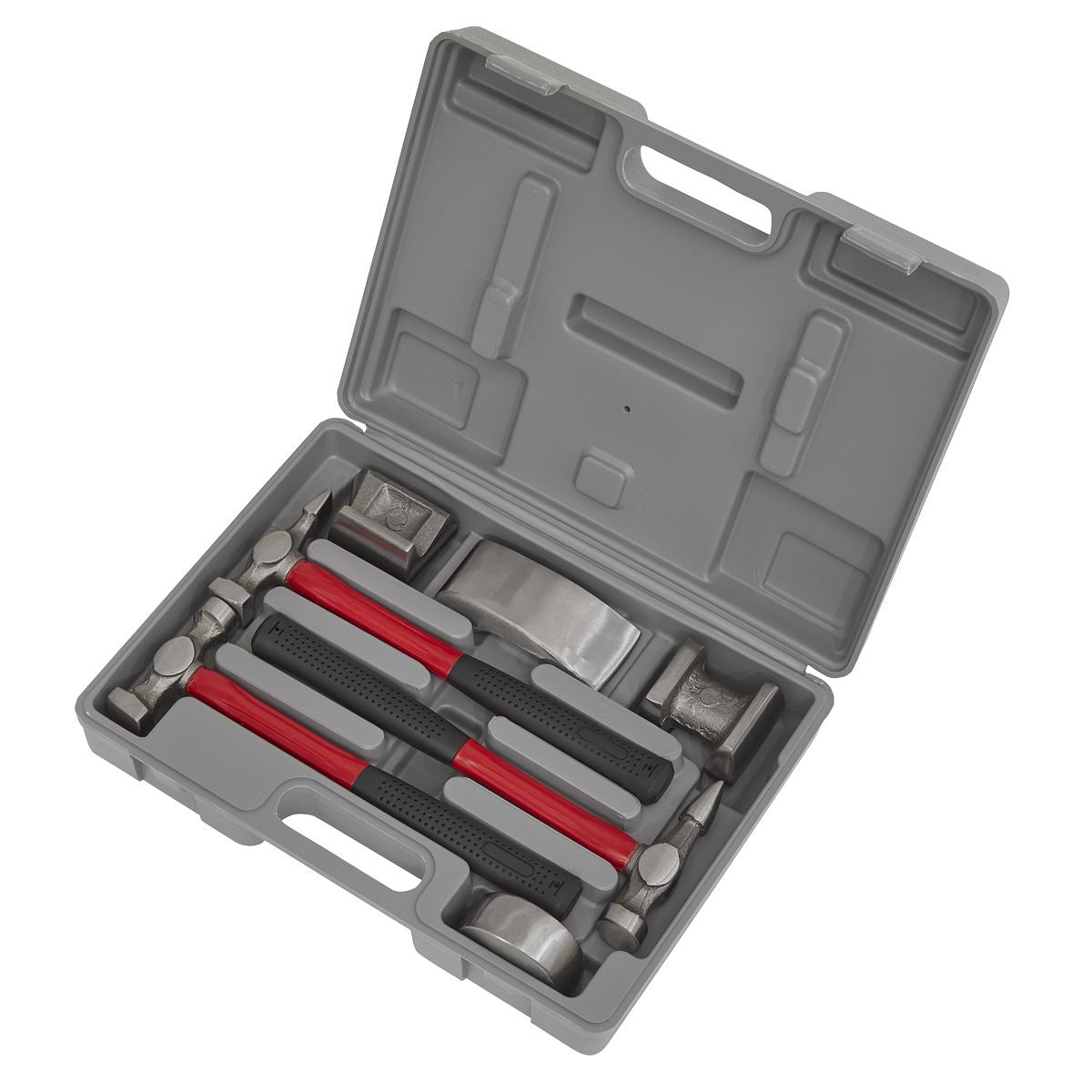 Sealey Panel Beating Set 7pc Drop-Forged Fibreglass Shafts CB707
